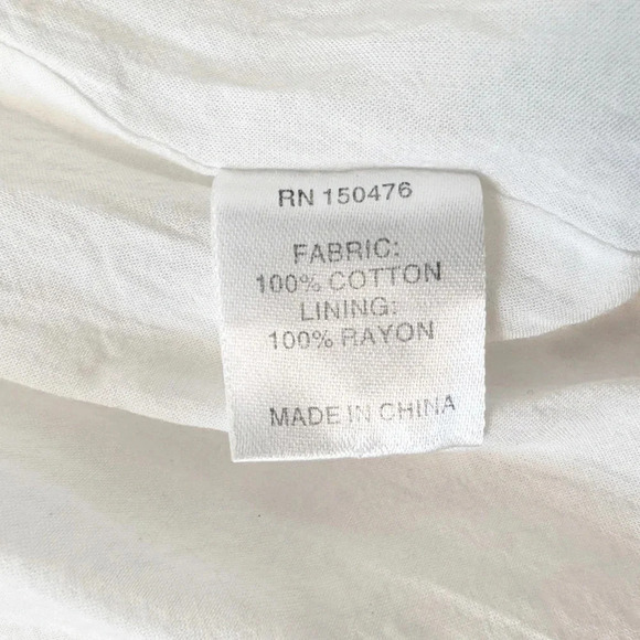 CROSBY BY MOLLIE BURCH Joe Joe Dress in White L - Picture 11 of 12